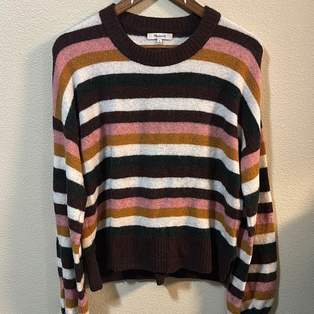 Madewell Women's Striped Crew Neck Sweater - Picture 1 of 3